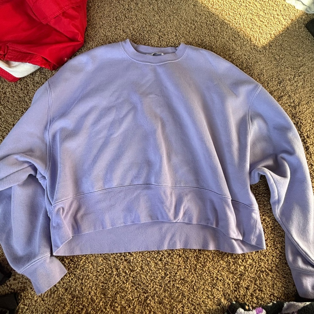 Purple DSG cropped fleece